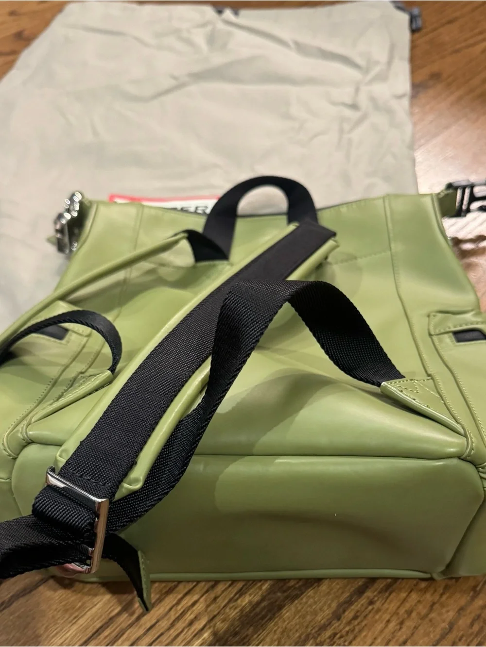 Hunter Green Mini Backpack with Front Pocket